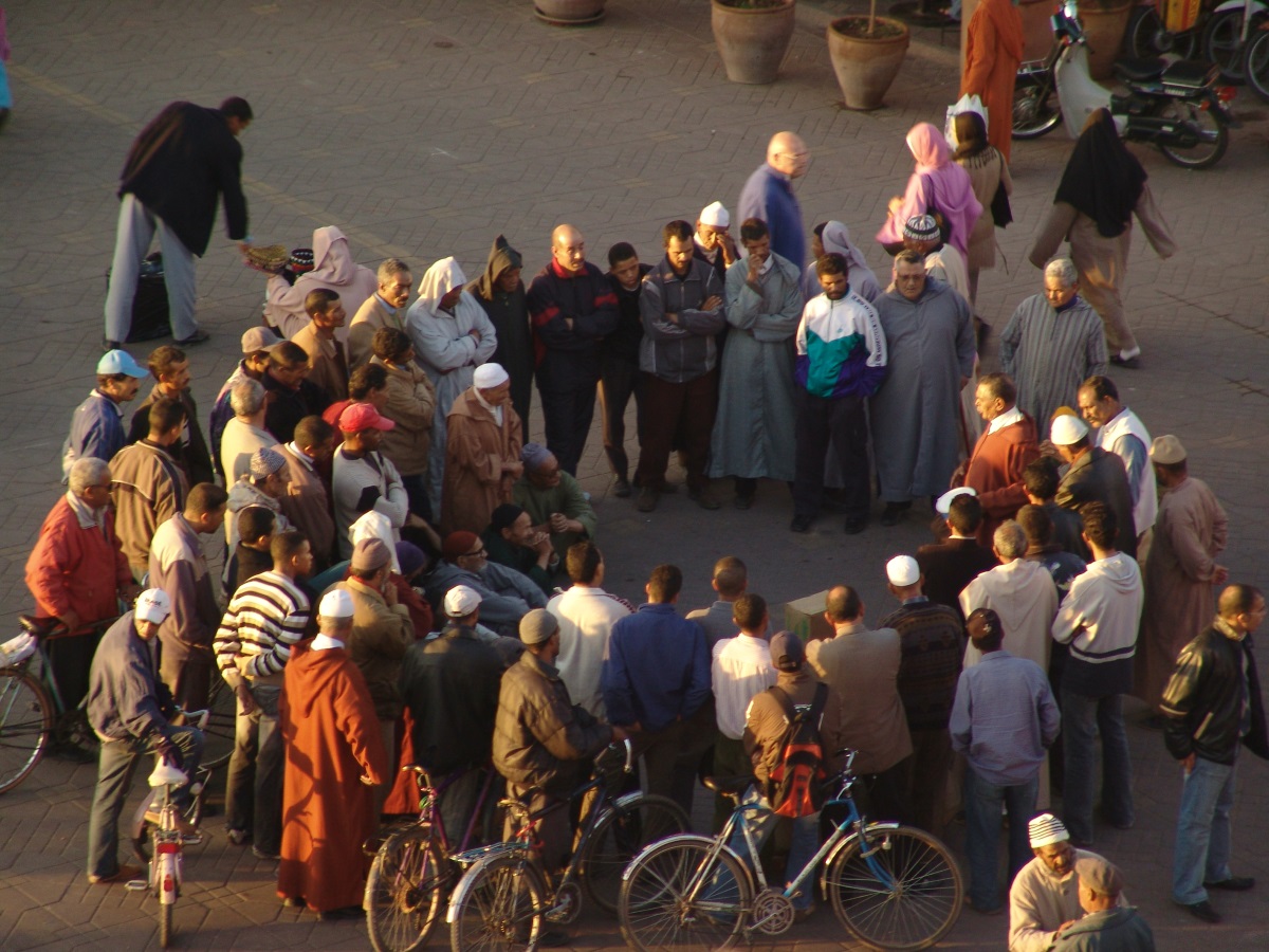 6.13_Vortrag auf dem Jemaa El Fna Platz